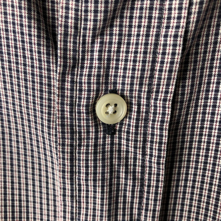 Ralph Lauren POLO by Ralph Lauren LOWELL SPORT long-sleeved cotton check shirt, men's size XL cotton black type Vintage Second Hand