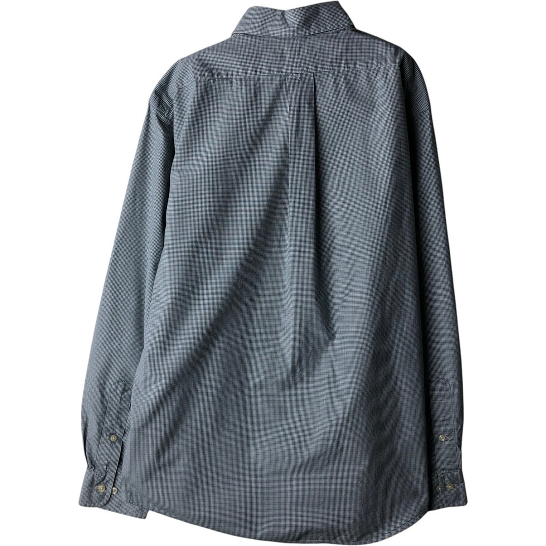 Ralph Lauren CUSTOM FIT long sleeve button down check shirt, men's size L cotton white type Vintage Second Hand