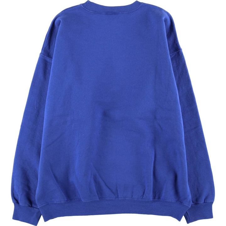 Hanes plain blank sweatshirt, men's size L cotton blue type Vintage Second Hand