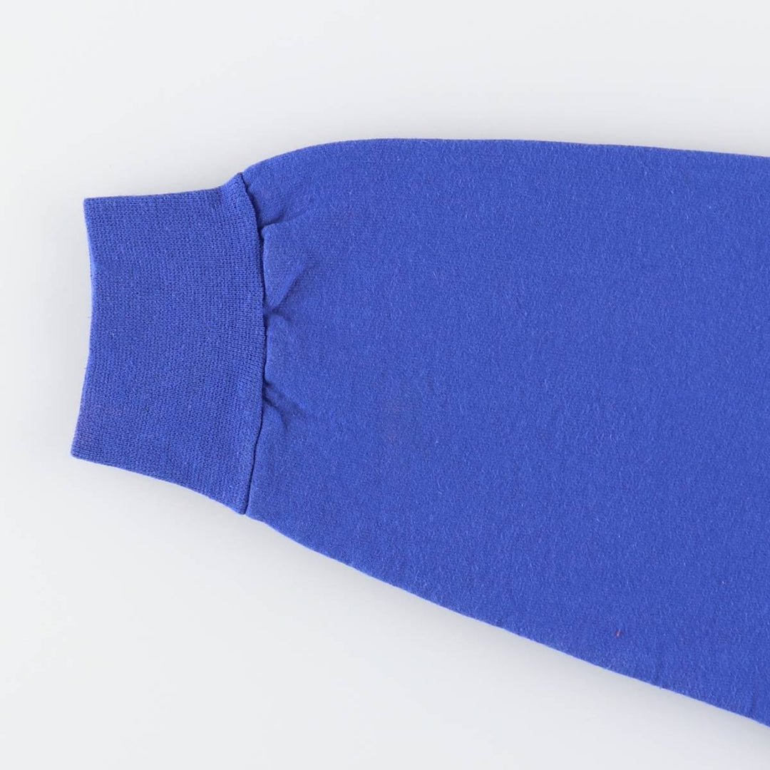 Hanes plain blank sweatshirt, men's size L cotton blue type Vintage Second Hand