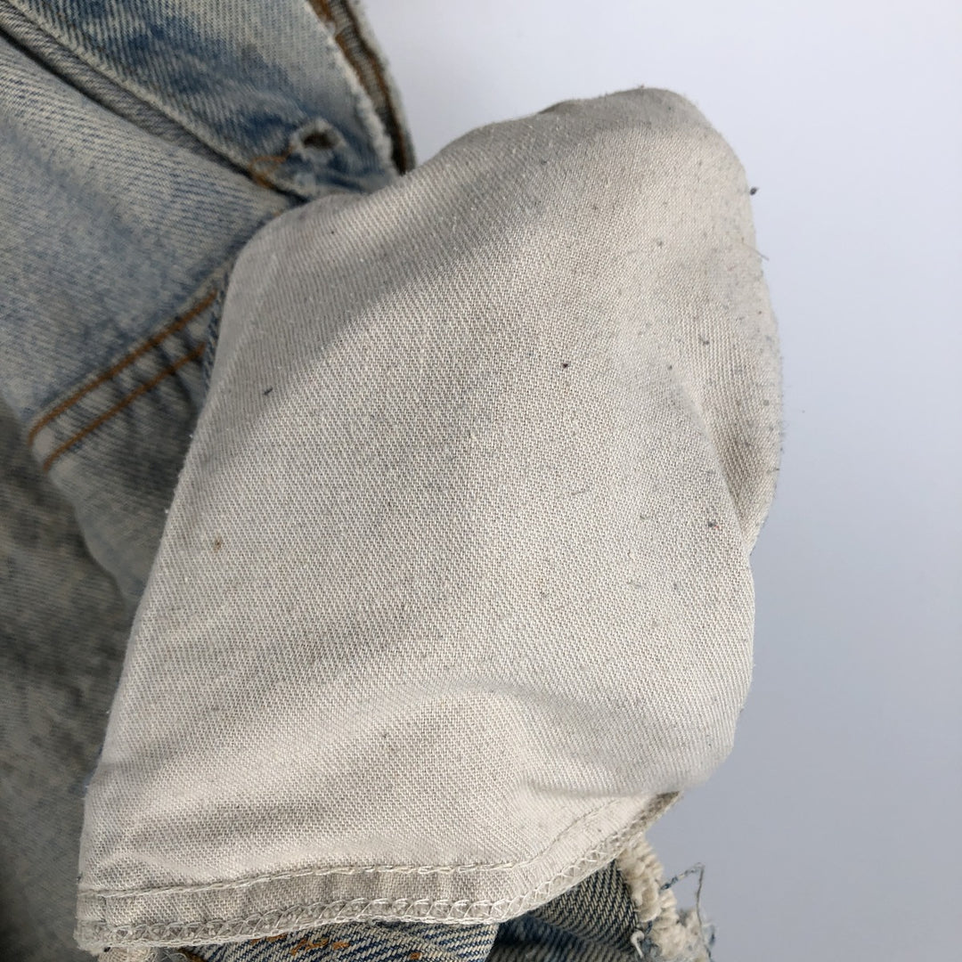 Levi's 70506-0213 Eagle Pattern Cut-Off Harley-Davidson Denim Vest, Made in USA, Men's Size M (Equivalent), Vintage cotton blue type Vintage Second Hand