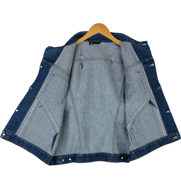 Wrangler Cut-off Denim Vest, Men's Size L (approx.) unclear blue type Vintage Second Hand