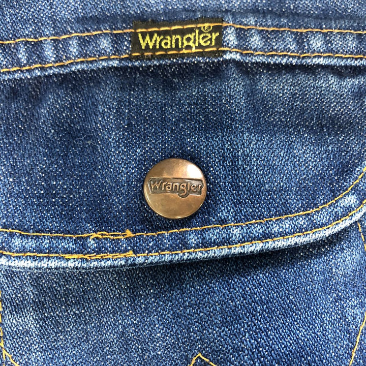 Wrangler Cut-off Denim Vest, Men's Size L (approx.) unclear blue type Vintage Second Hand