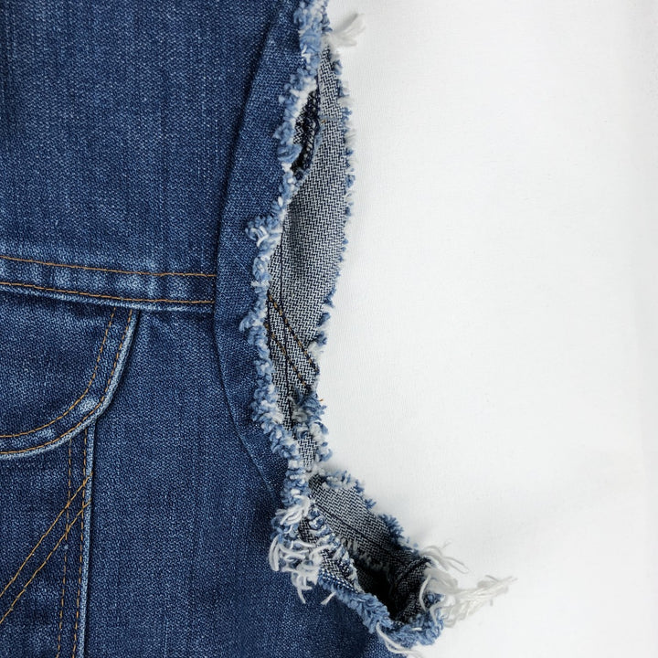 Wrangler Cut-off Denim Vest, Men's Size L (approx.) unclear blue type Vintage Second Hand