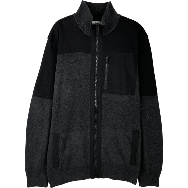 Calvin Klein Driver's Knit Sweater, Men's XL cotton black type Vintage Second Hand