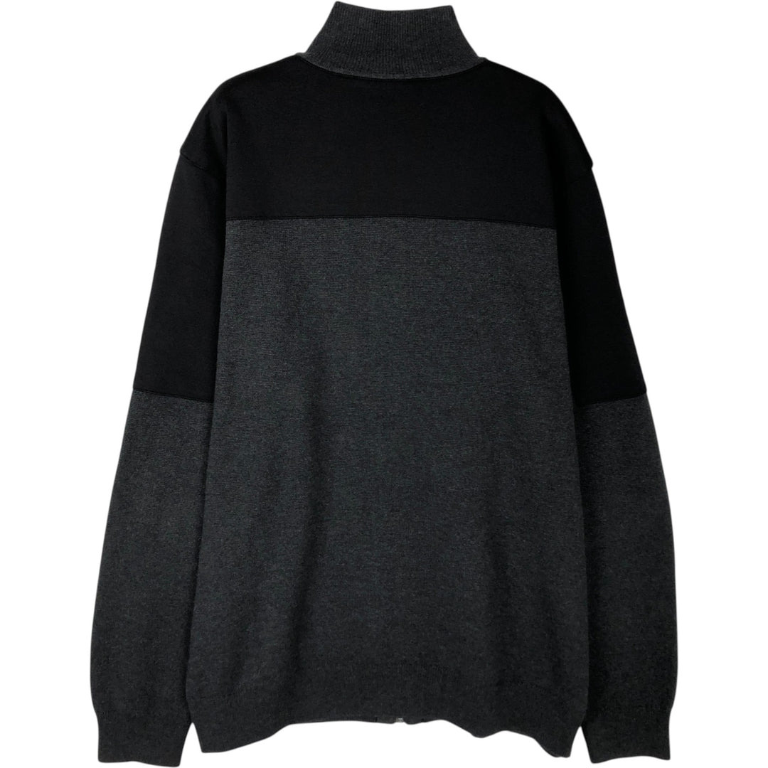 Calvin Klein Driver's Knit Sweater, Men's XL cotton black type Vintage Second Hand