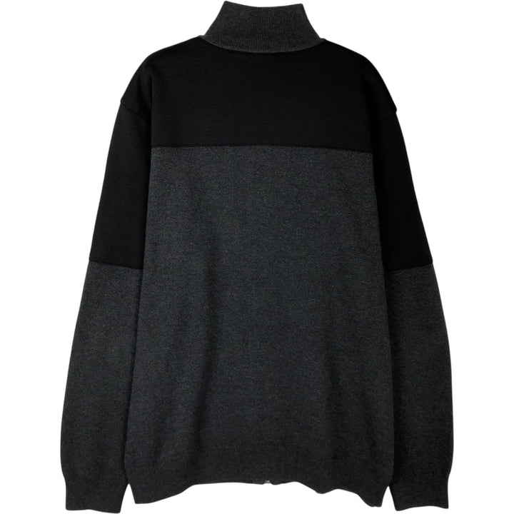 Calvin Klein Driver's Knit Sweater, Men's XL cotton black type Vintage Second Hand