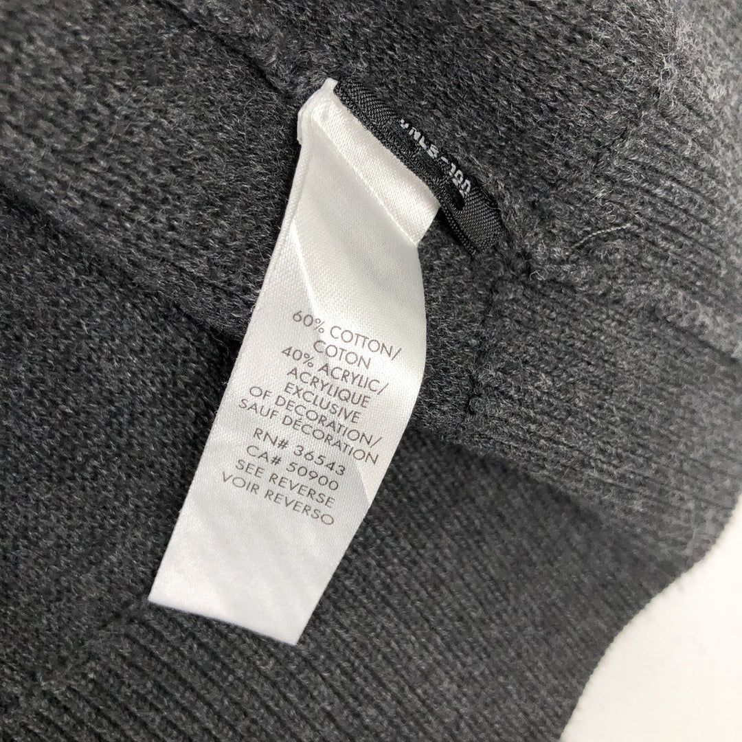 Calvin Klein Driver's Knit Sweater, Men's XL cotton black type Vintage Second Hand