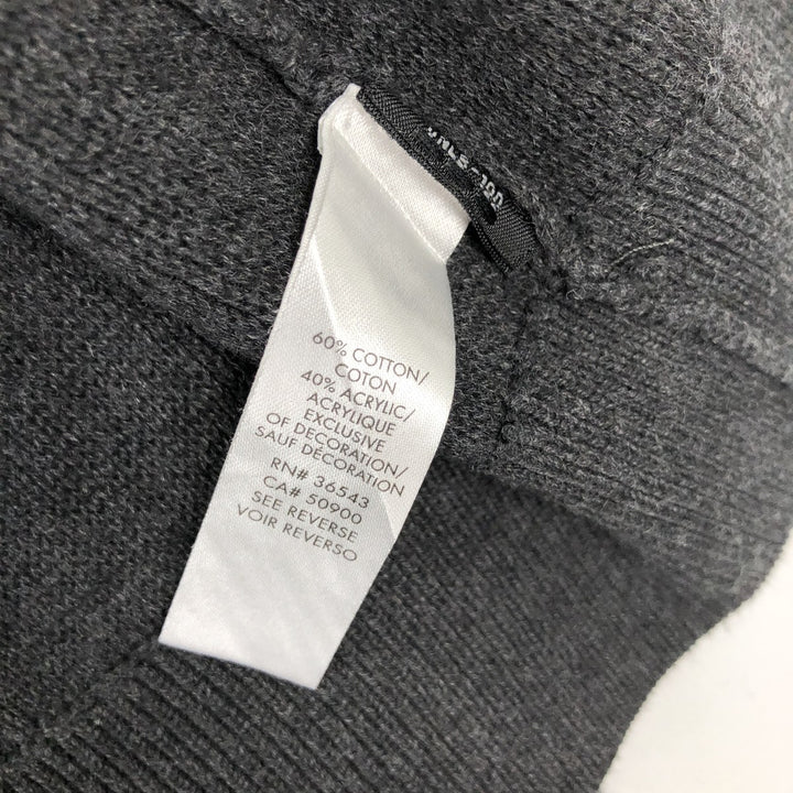 Calvin Klein Driver's Knit Sweater, Men's XL cotton black type Vintage Second Hand