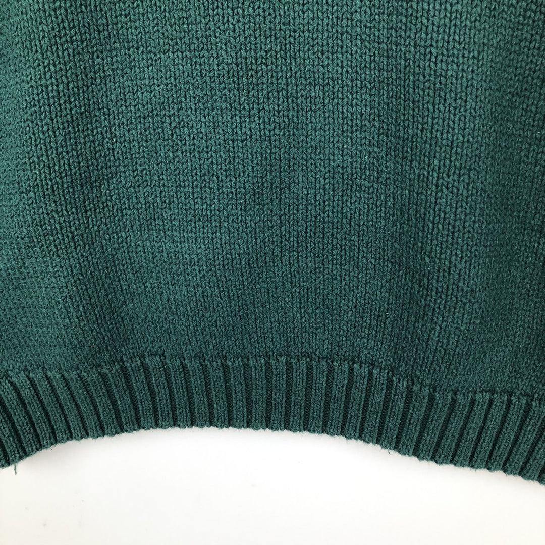 90'S GAP Old Gap Cotton Knit Sweater, Men's Size L (approx.), Vintage cotton green type Vintage Second Hand