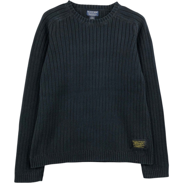 2000'S Ralph Lauren Polo Jeans Company cotton knit sweater, men's size M cotton black type Vintage Second Hand