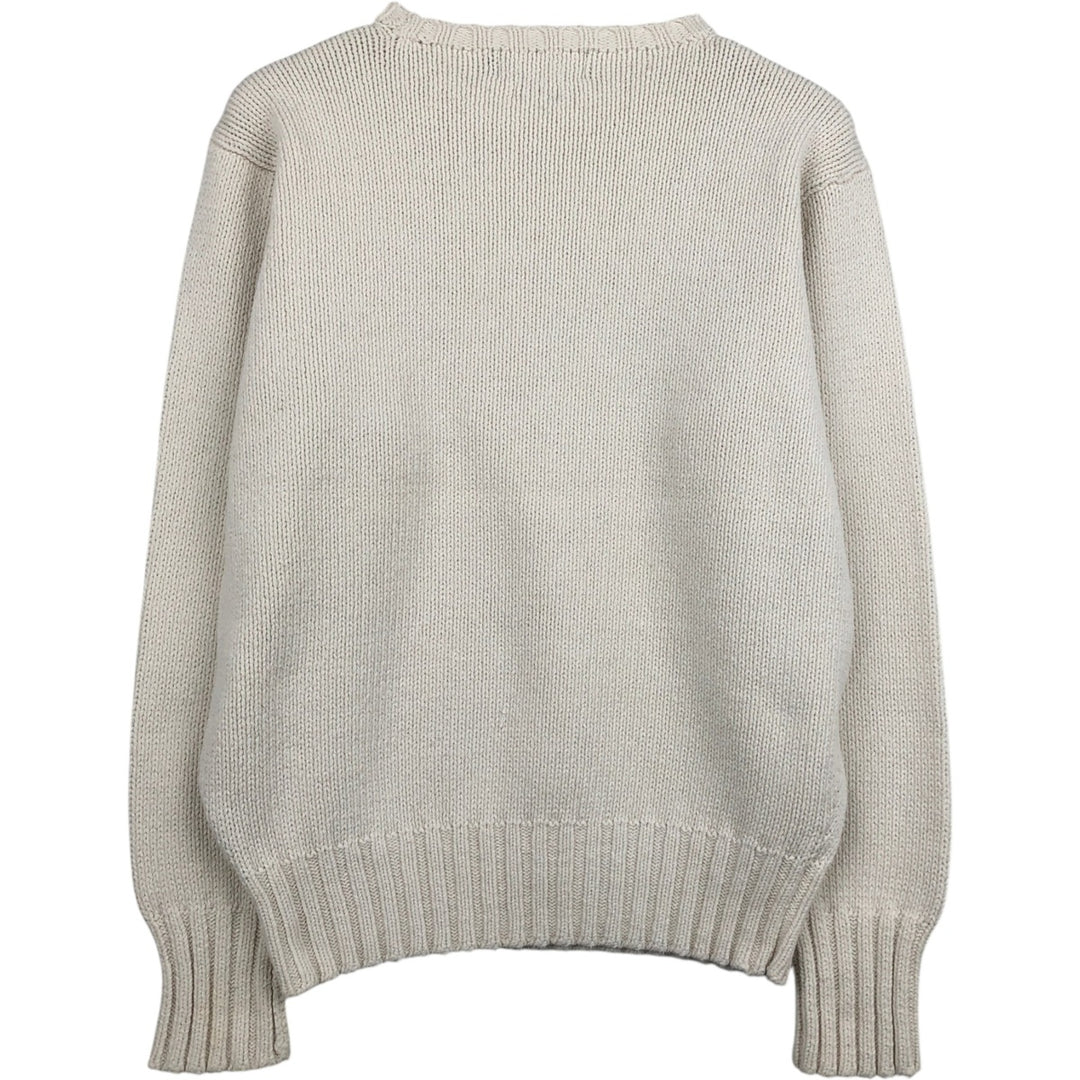 Ralph Lauren POLO by Ralph Lauren Cotton Knit Sweater Men's S cotton white type Vintage Second Hand
