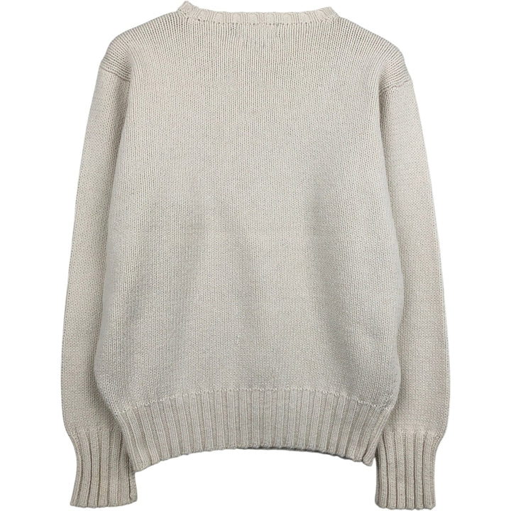 Ralph Lauren POLO by Ralph Lauren Cotton Knit Sweater Men's S cotton white type Vintage Second Hand