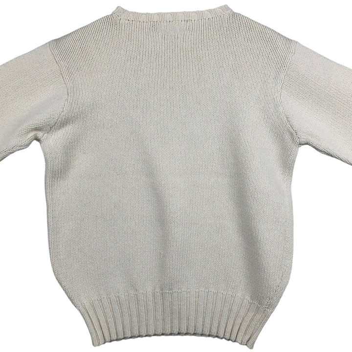Ralph Lauren POLO by Ralph Lauren Cotton Knit Sweater Men's S cotton white type Vintage Second Hand