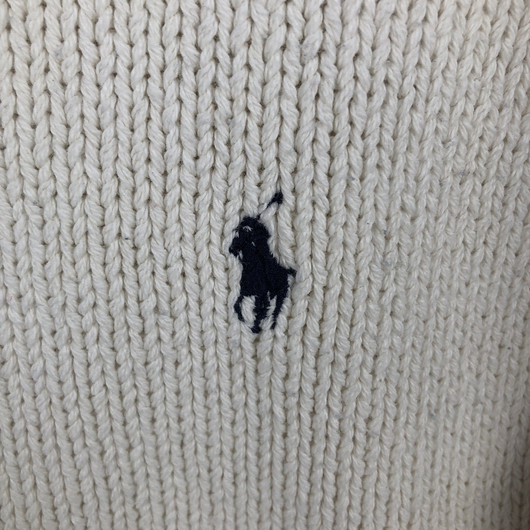 Ralph Lauren POLO by Ralph Lauren Cotton Knit Sweater Men's S cotton white type Vintage Second Hand