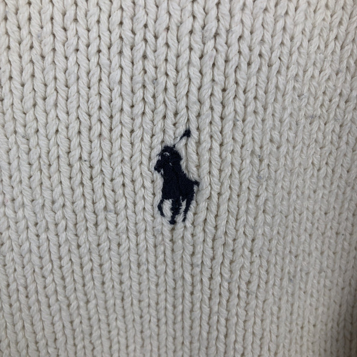 Ralph Lauren POLO by Ralph Lauren Cotton Knit Sweater Men's S cotton white type Vintage Second Hand