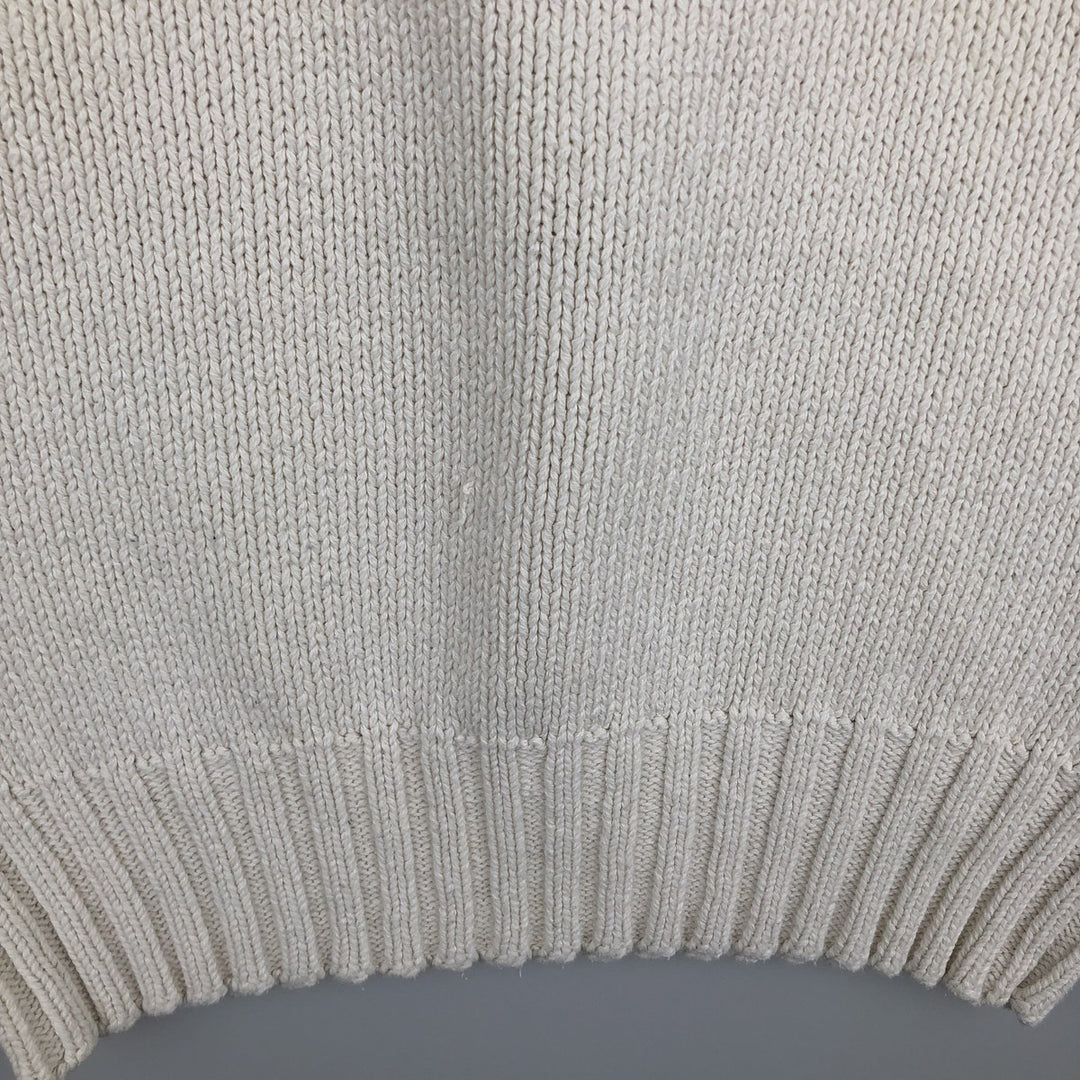 Ralph Lauren POLO by Ralph Lauren Cotton Knit Sweater Men's S cotton white type Vintage Second Hand