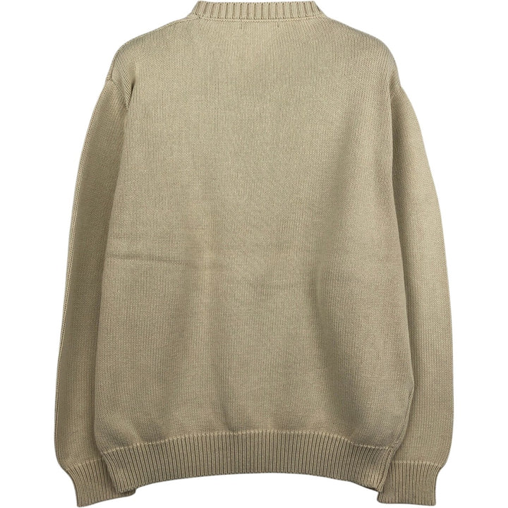Burberry's BURBERRY LONDON V-neck cotton knit sweater, men's size XL. cotton unbleached Vintage Second Hand