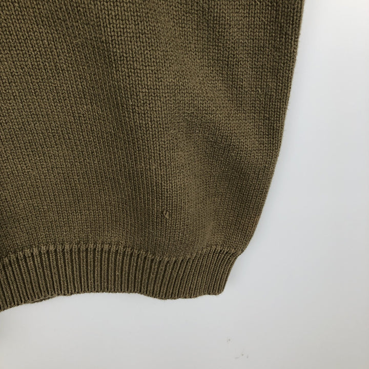 90'S GAP Old Gap Cotton Knit Sweater, Men's Size L (approx.), Vintage cotton Khaki type Vintage Second Hand