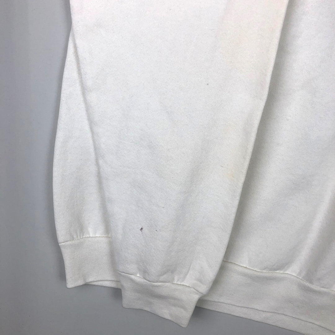 90'S Screen Stars BARCLAYS Advertising Sweatshirt, Men's, Size L, Vintage cotton white type Vintage Second Hand