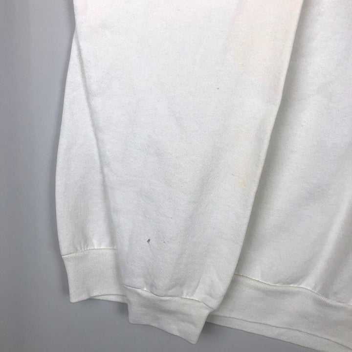 90'S Screen Stars BARCLAYS Advertising Sweatshirt, Men's, Size L, Vintage cotton white type Vintage Second Hand