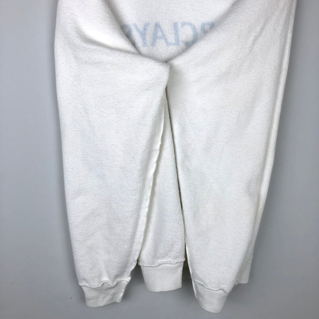 90'S Screen Stars BARCLAYS Advertising Sweatshirt, Men's, Size L, Vintage cotton white type Vintage Second Hand