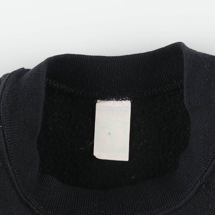 DISCUS plain blank sweatshirt, men's size L unclear black type Vintage Second Hand