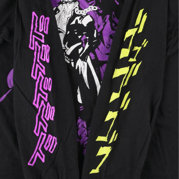 JoJo's Bizarre Adventure JoJo's Bizarre Adventure Jotaro Kujo DIO Character Print Long T-Shirt Long T Men's M cotton black type Vintage Second Hand