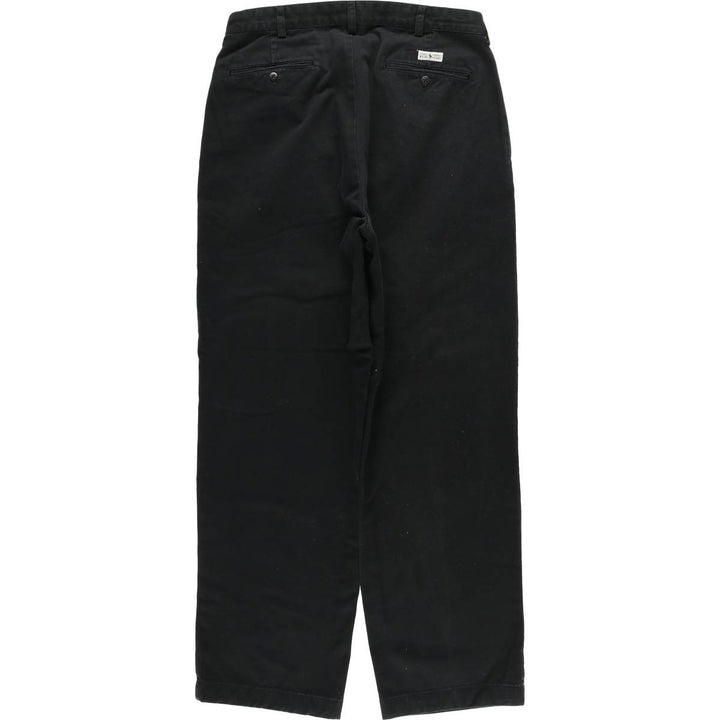 Ralph Lauren POLO RALPH LAUREN ANDREW PANT Two-pleat Chino Pants Men's W33 (approx.) cotton black type Vintage Second Hand