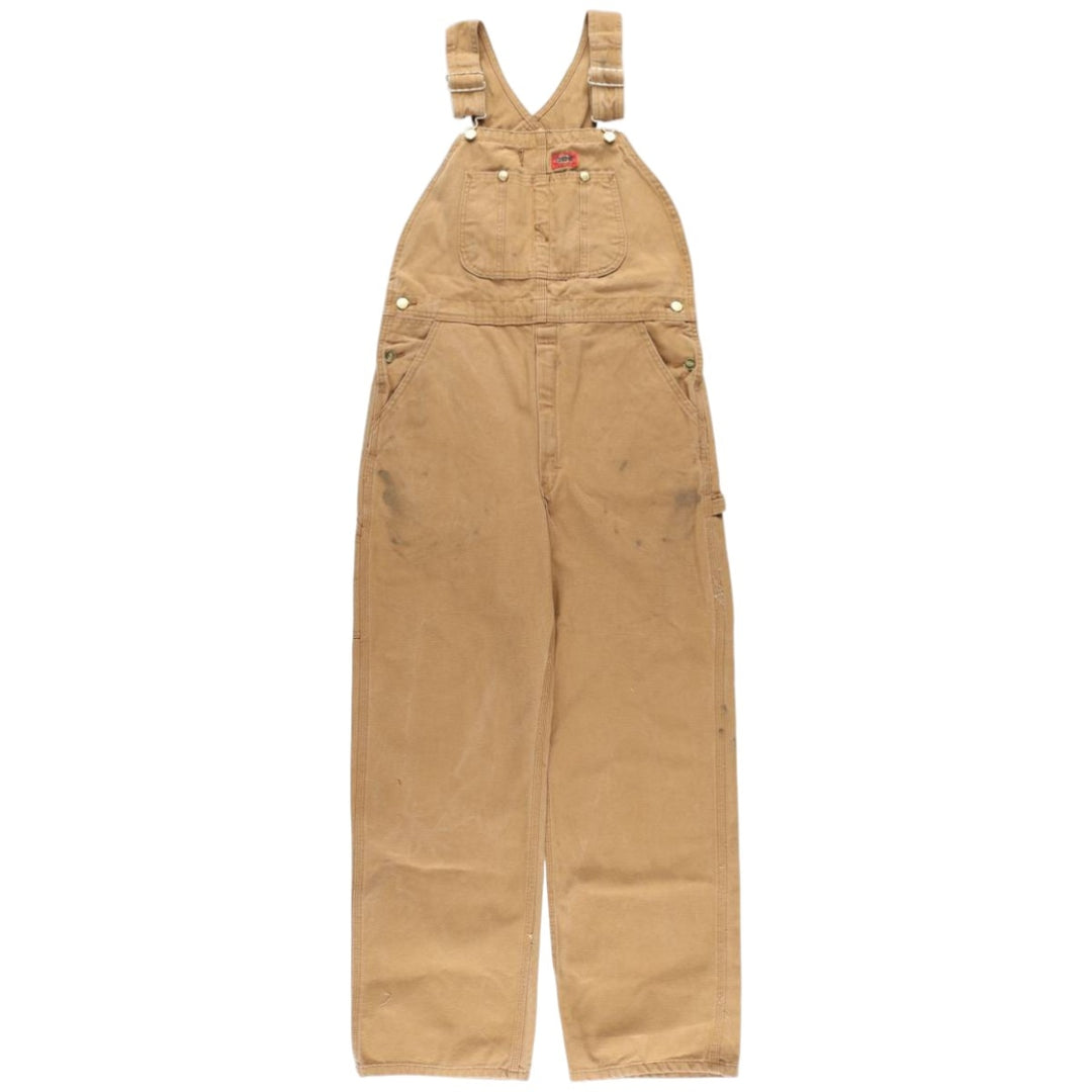 Dickies Duck Overalls Men's Size W35 cotton Beige type Vintage Second Hand