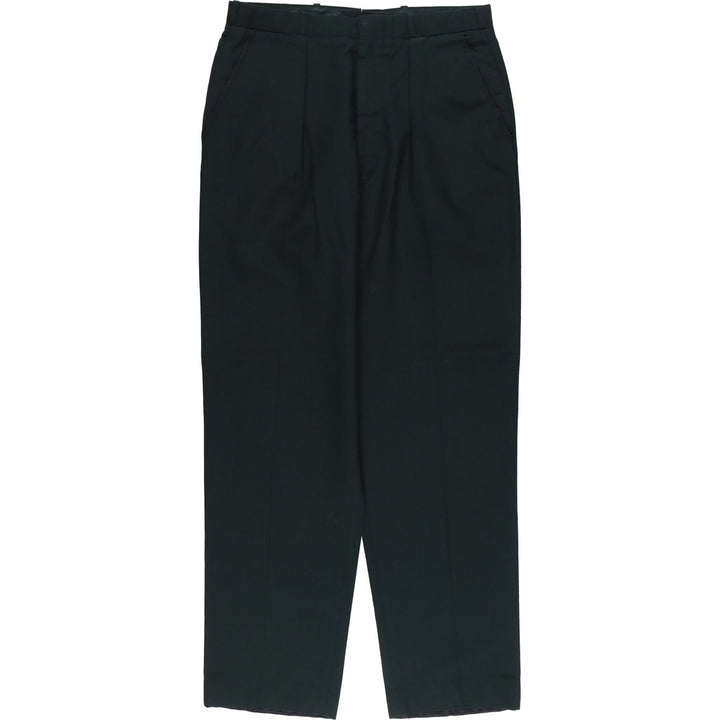 1960'S Canadian Military Trousers, Man's Service Dress, Two-pleat Military Dress Pants, Slacks, N17, Men's, Size W31 unclear black type Vintage Second Hand
