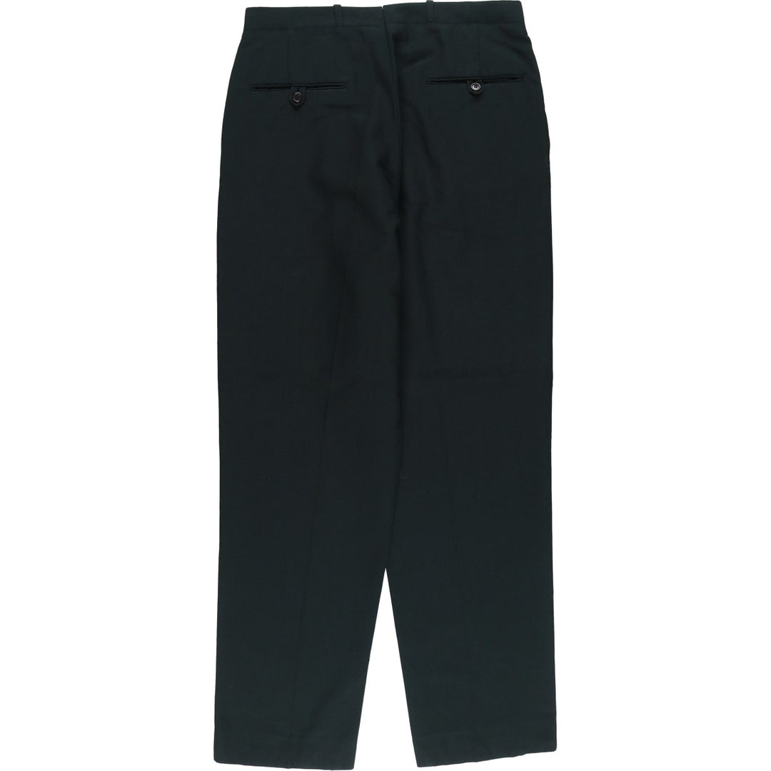 1960'S Canadian Military Trousers, Man's Service Dress, Two-pleat Military Dress Pants, Slacks, N17, Men's, Size W31 unclear black type Vintage Second Hand