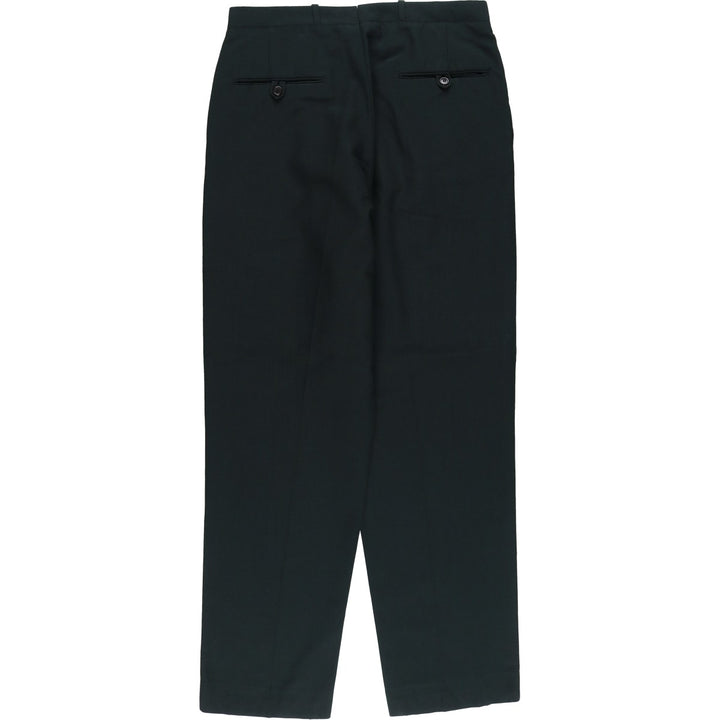 1960'S Canadian Military Trousers, Man's Service Dress, Two-pleat Military Dress Pants, Slacks, N17, Men's, Size W31 unclear black type Vintage Second Hand