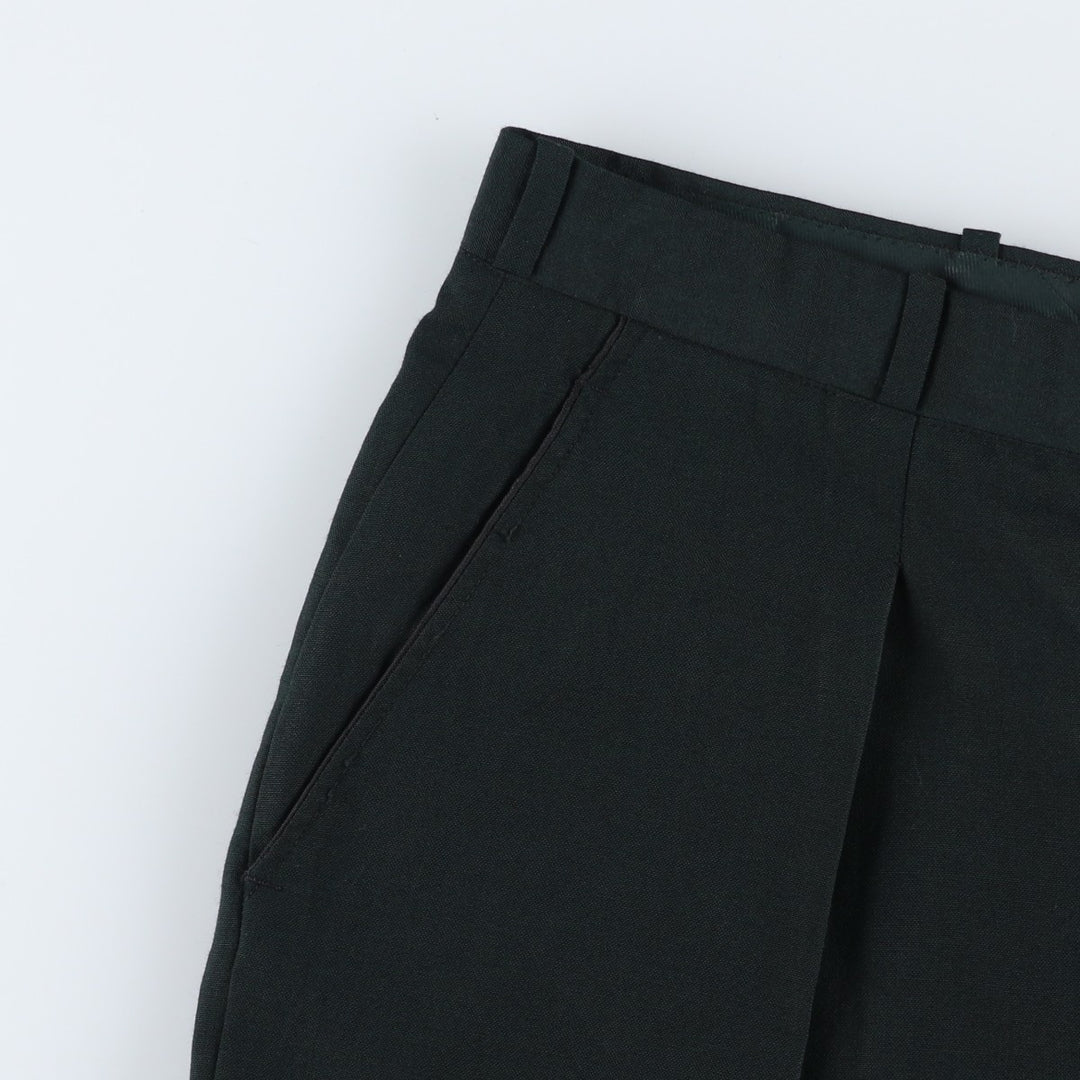1960'S Canadian Military Trousers, Man's Service Dress, Two-pleat Military Dress Pants, Slacks, N17, Men's, Size W31 unclear black type Vintage Second Hand