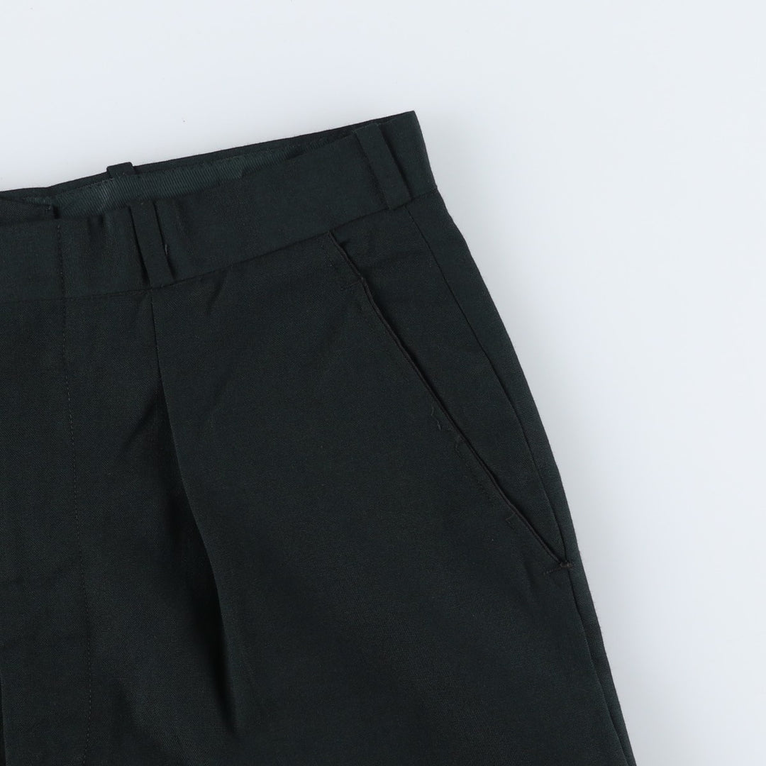 1960'S Canadian Military Trousers, Man's Service Dress, Two-pleat Military Dress Pants, Slacks, N17, Men's, Size W31 unclear black type Vintage Second Hand