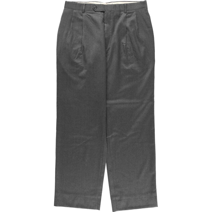 JOS A BANK Two-pleat Slacks, Men's Size 34 unclear gray type Vintage Second Hand