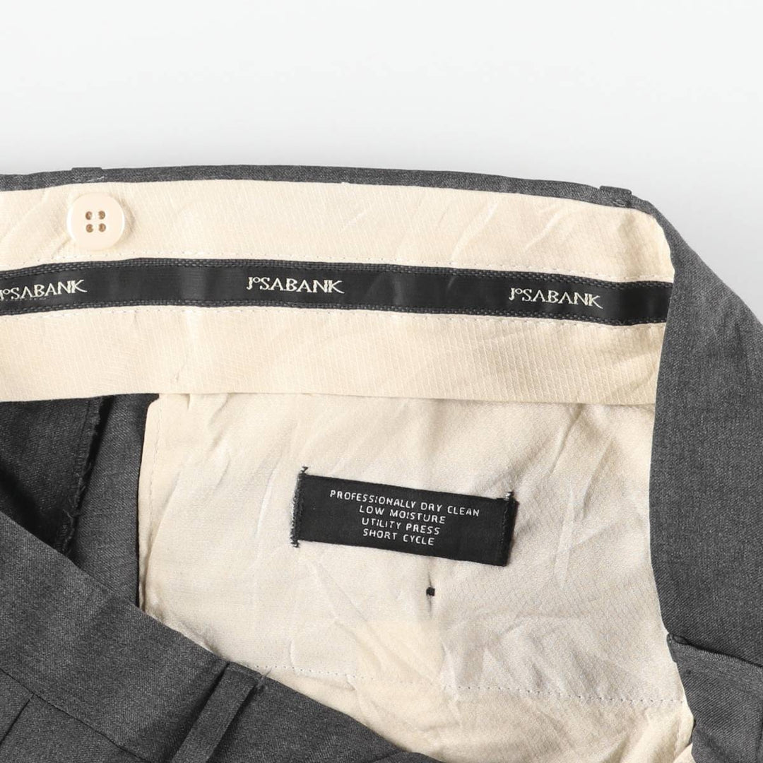 JOS A BANK Two-pleat Slacks, Men's Size 34 unclear gray type Vintage Second Hand