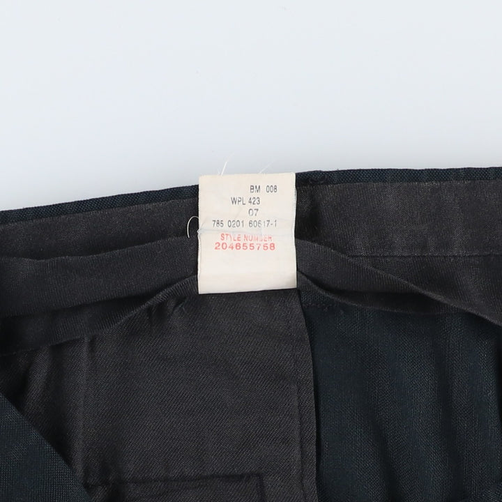 Dockers Recode Two-Pleated Linen Pants, Men's Size 36 linen navy blue type Vintage Second Hand