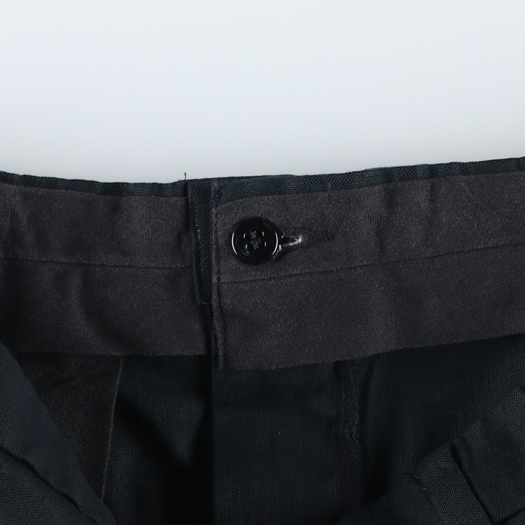 Dockers Recode Two-Pleated Linen Pants, Men's Size 36 linen navy blue type Vintage Second Hand