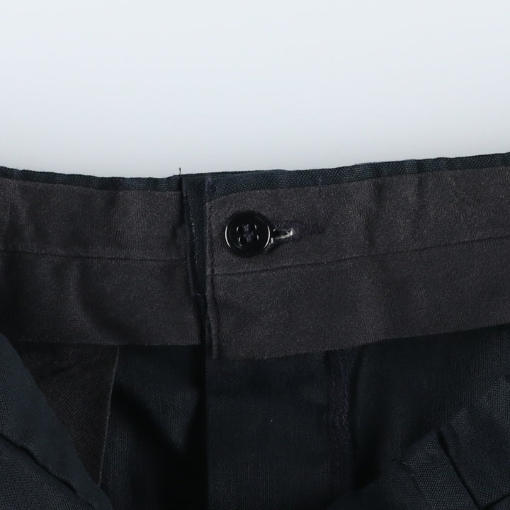 Dockers Recode Two-Pleated Linen Pants, Men's Size 36 linen navy blue type Vintage Second Hand