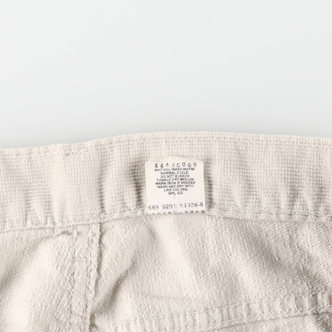 Levi's 505 Regular Fit Straight Leg Corduroy Pants, Men's, Size 35 cotton pale white type Vintage Second Hand