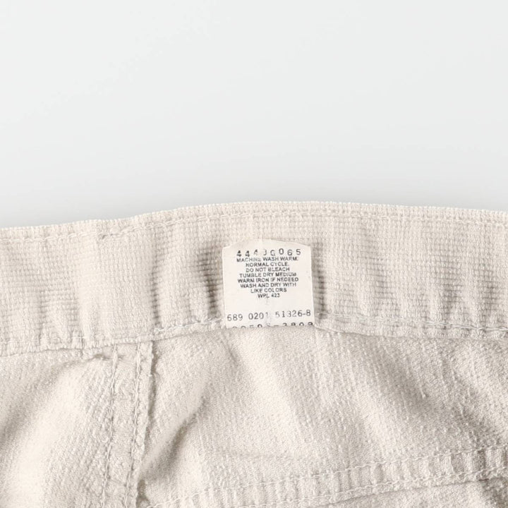 Levi's 505 Regular Fit Straight Leg Corduroy Pants, Men's, Size 35 cotton pale white type Vintage Second Hand