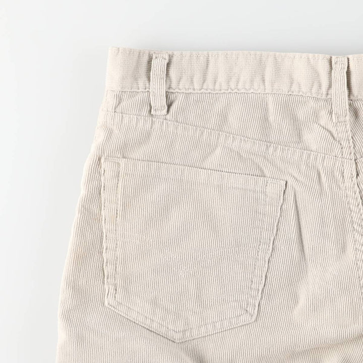 Levi's 505 Regular Fit Straight Leg Corduroy Pants, Men's, Size 35 cotton pale white type Vintage Second Hand