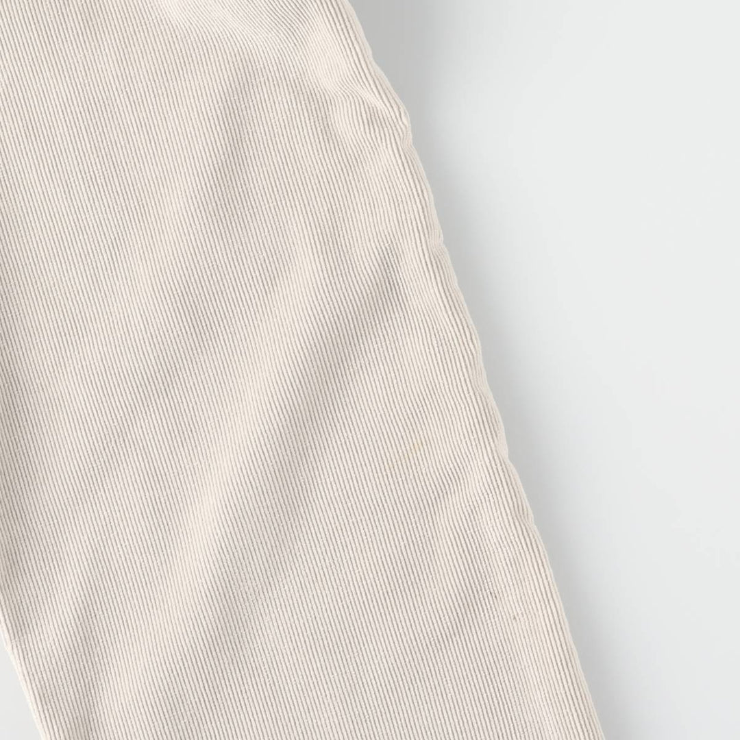 Levi's 505 Regular Fit Straight Leg Corduroy Pants, Men's, Size 35 cotton pale white type Vintage Second Hand