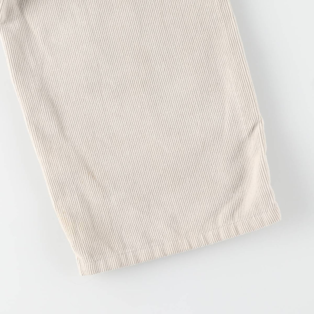 Levi's 505 Regular Fit Straight Leg Corduroy Pants, Men's, Size 35 cotton pale white type Vintage Second Hand