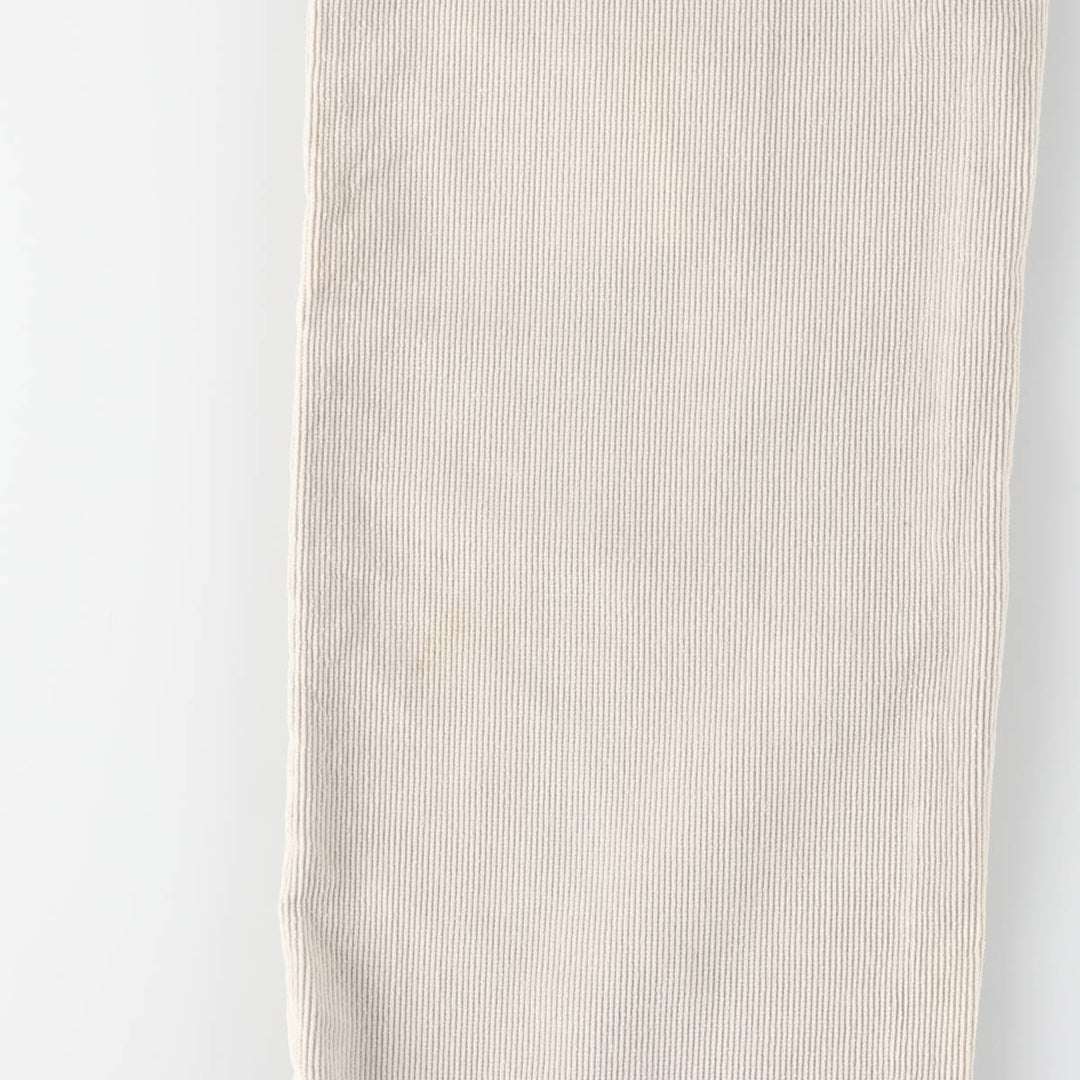 Levi's 505 Regular Fit Straight Leg Corduroy Pants, Men's, Size 35 cotton pale white type Vintage Second Hand