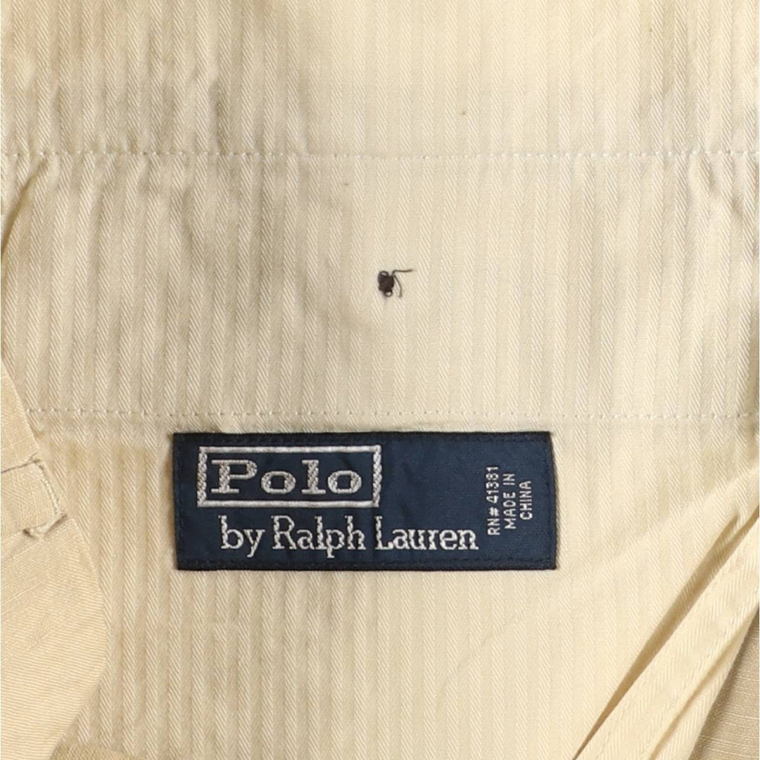 Ralph Lauren POLO by Ralph Lauren linen pants, slacks, men's size w37 linen Beige type Vintage Second Hand
