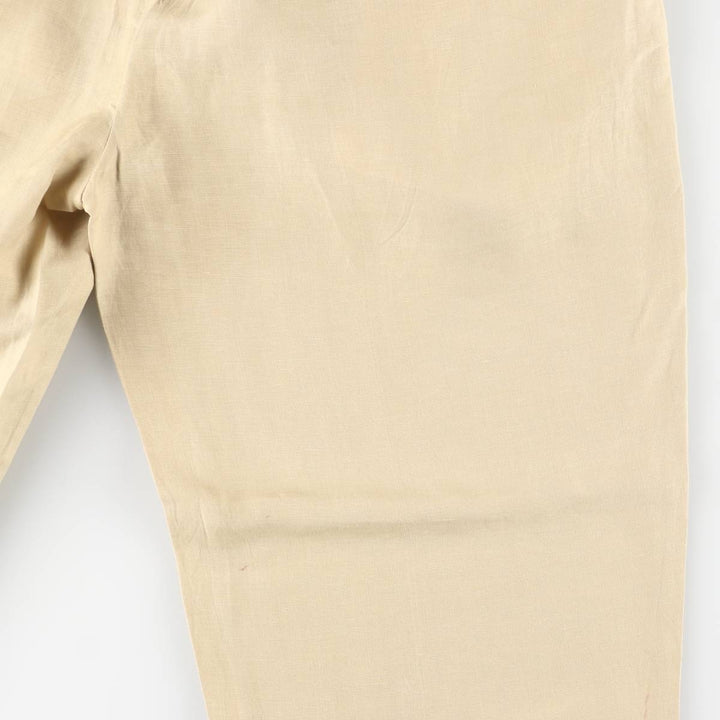 Ralph Lauren POLO by Ralph Lauren linen pants, slacks, men's size w37 linen Beige type Vintage Second Hand