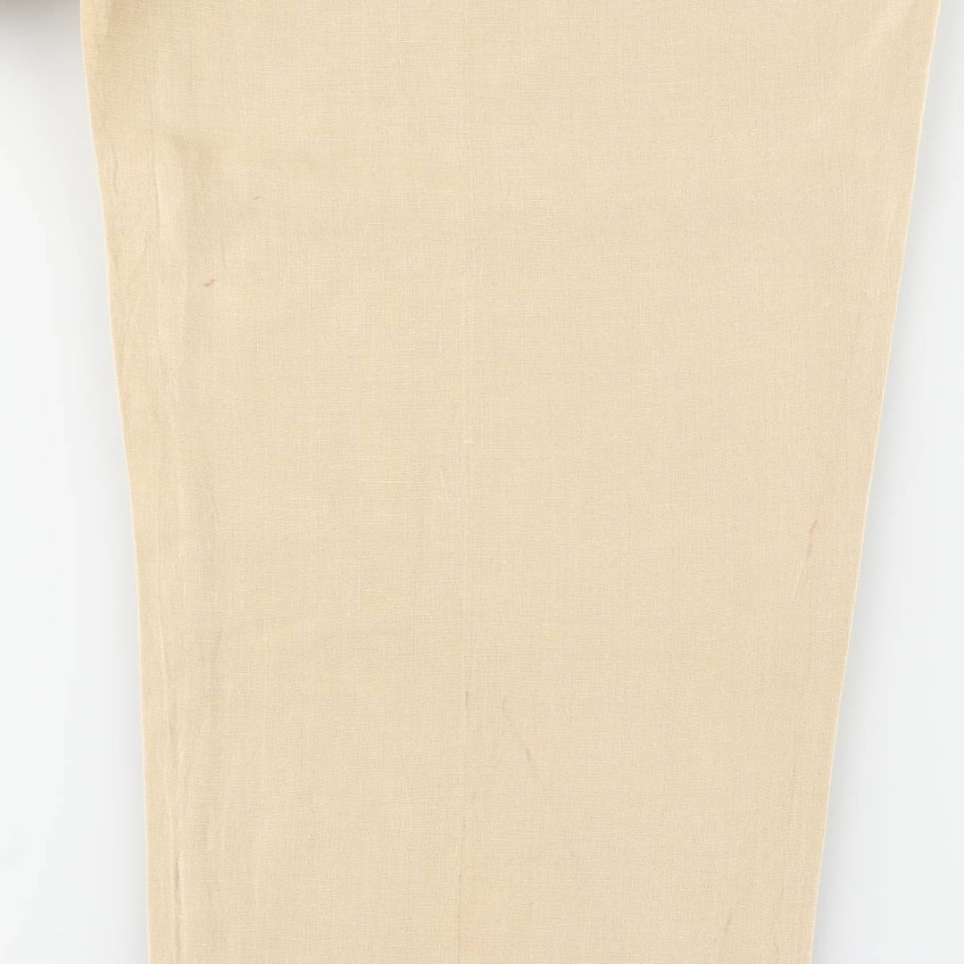 Ralph Lauren POLO by Ralph Lauren linen pants, slacks, men's size w37 linen Beige type Vintage Second Hand