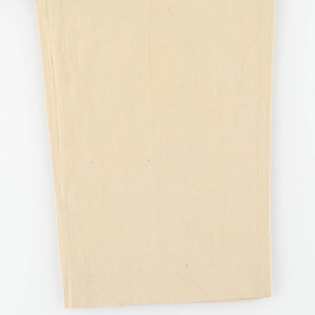 Ralph Lauren POLO by Ralph Lauren linen pants, slacks, men's size w37 linen Beige type Vintage Second Hand
